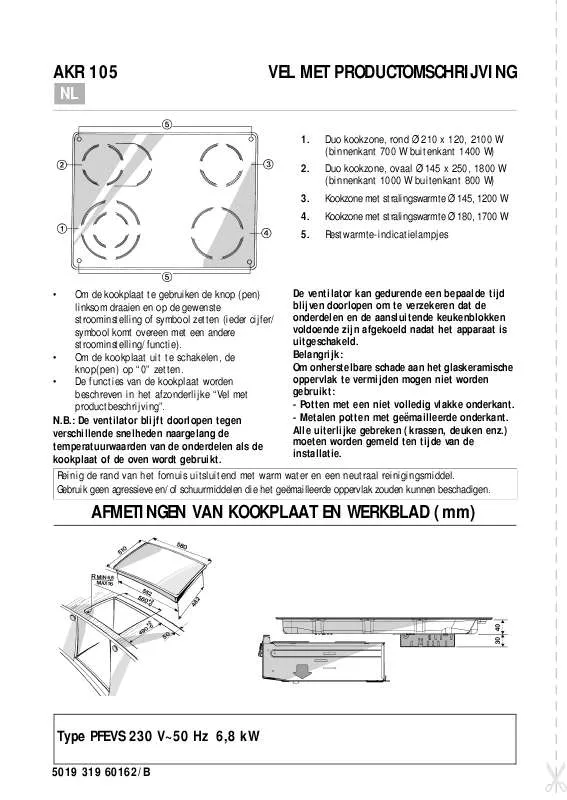 Mode d'emploi WHIRLPOOL AKR 105/AV