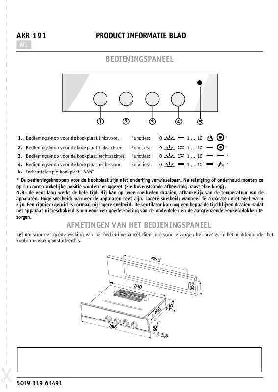 Mode d'emploi WHIRLPOOL AKR 191/WH