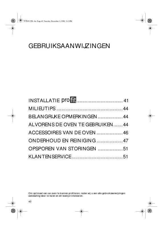 Mode d'emploi WHIRLPOOL AKZ 164/IX