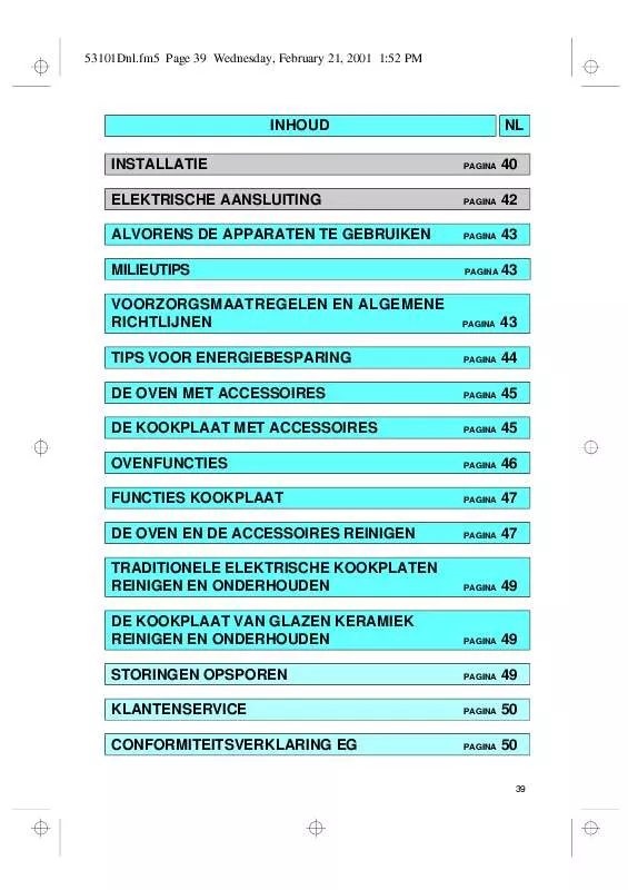 Mode d'emploi WHIRLPOOL AKZ 207