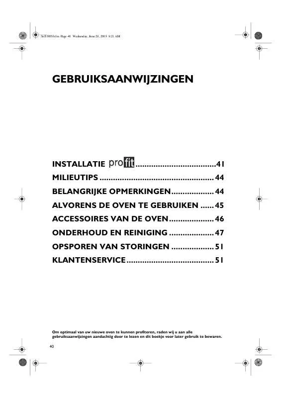 Mode d'emploi WHIRLPOOL AKZ 429/IX