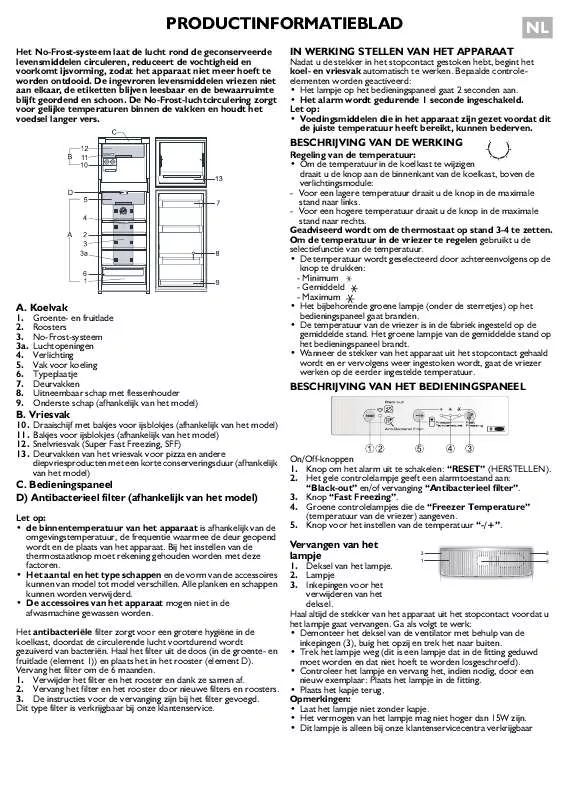 Mode d'emploi WHIRLPOOL ARC 4110/IX