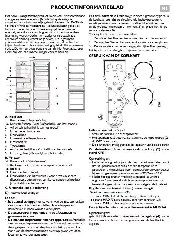 Mode d'emploi WHIRLPOOL ARC 7474/AL