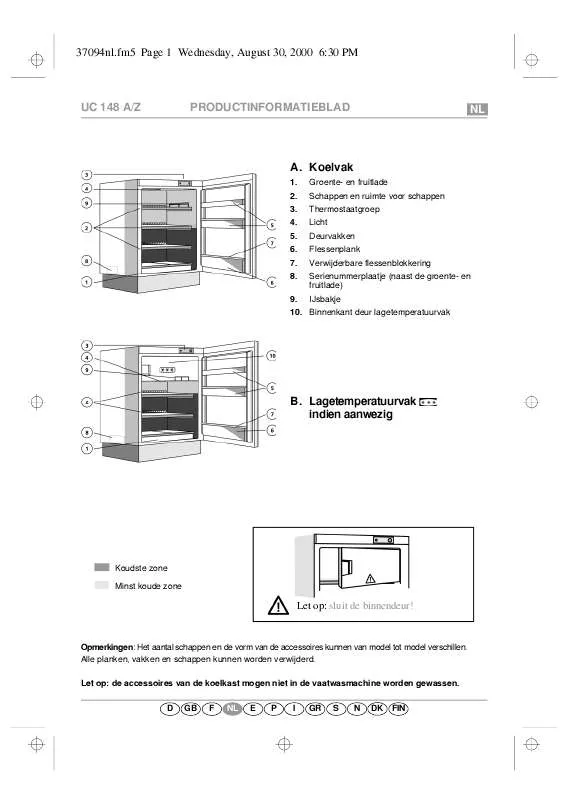 Mode d'emploi WHIRLPOOL ARG 580