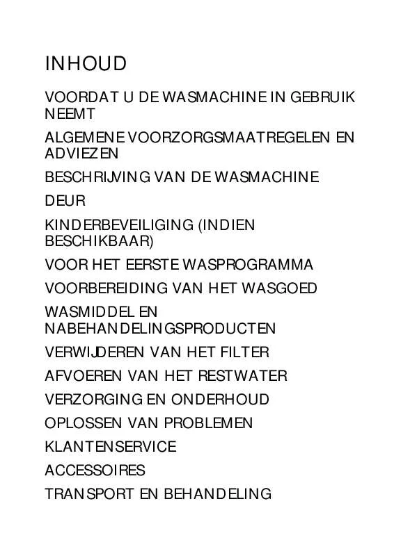 Mode d'emploi WHIRLPOOL ARIZONA 1400