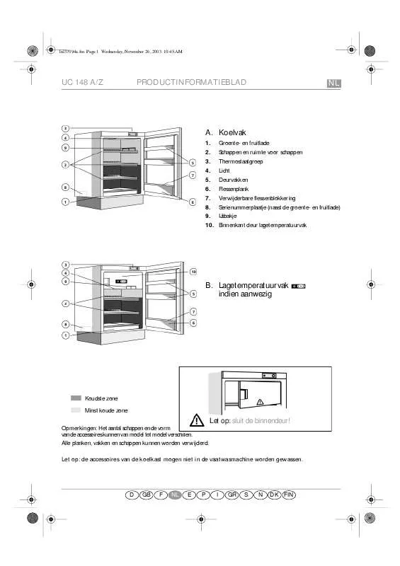 Mode d'emploi WHIRLPOOL ARL 100/A