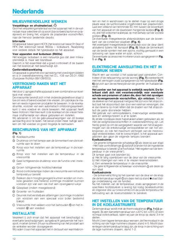 Mode d'emploi WHIRLPOOL ARL 478/G