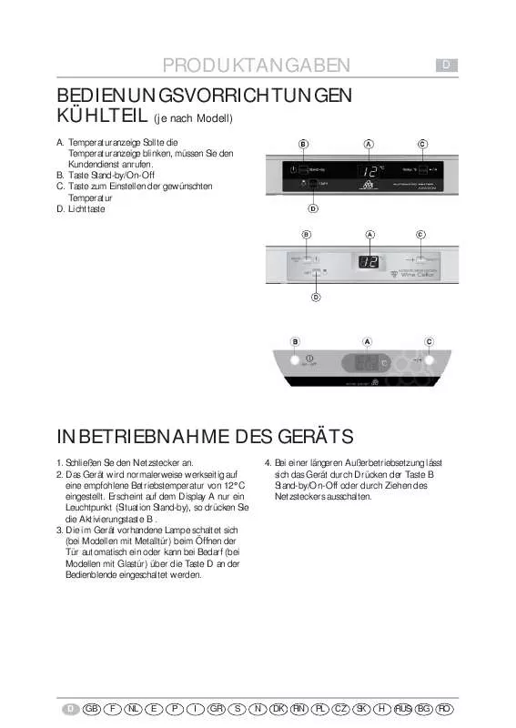 Mode d'emploi WHIRLPOOL ARL 950/G - BR37