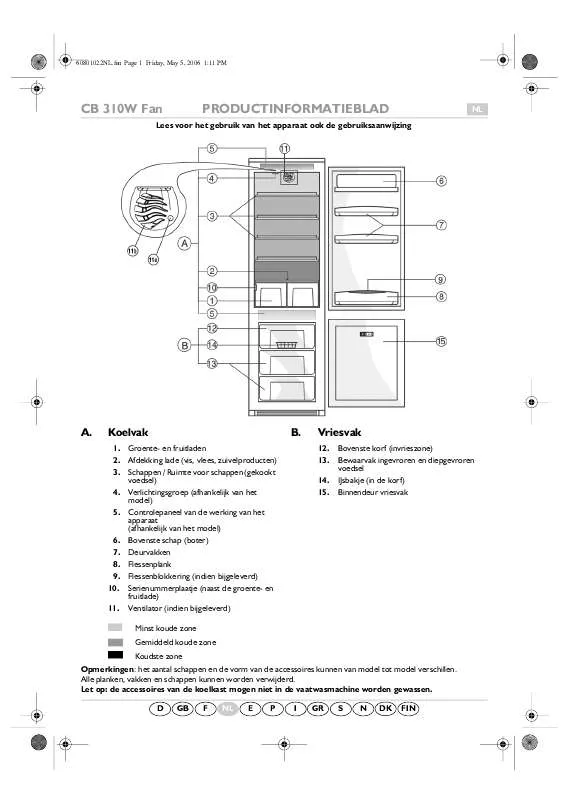 Mode d'emploi WHIRLPOOL ART 488