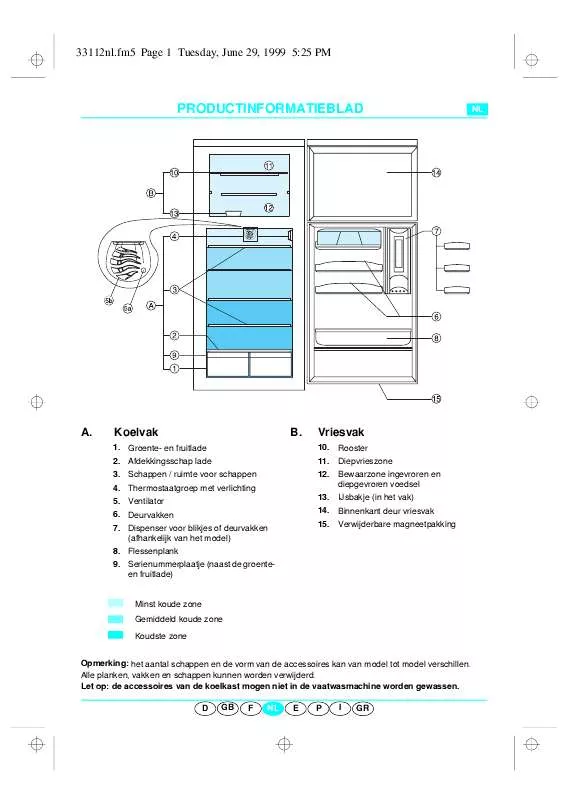 Mode d'emploi WHIRLPOOL ART 971/H/DBLUE