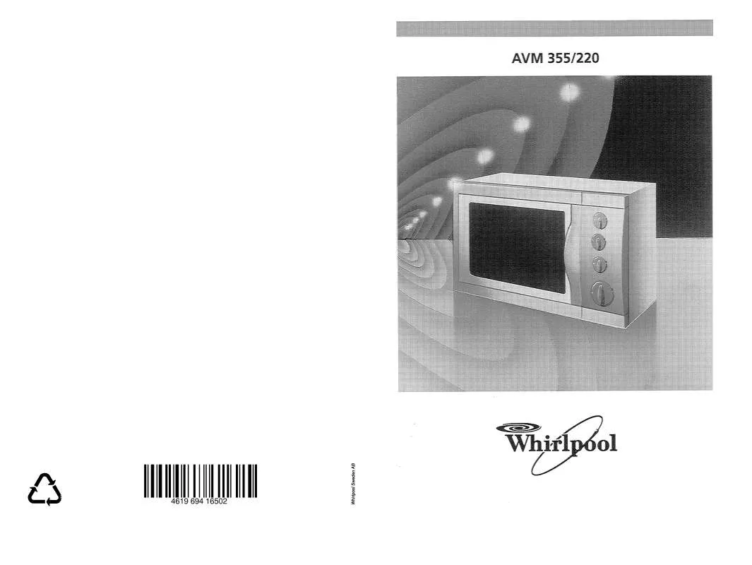 Mode d'emploi WHIRLPOOL AVM 220 WP BL