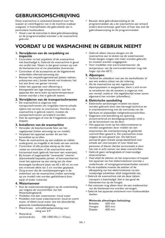 Mode d'emploi WHIRLPOOL AWO/C M7100