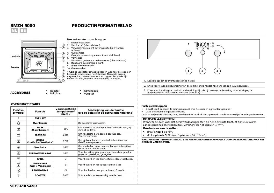 Mode d'emploi WHIRLPOOL BMZH 5000/01 SW