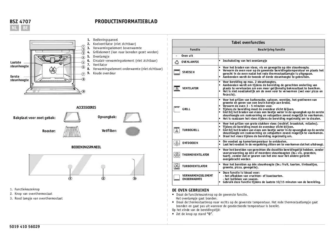 Mode d'emploi WHIRLPOOL BSZ 4707 SW