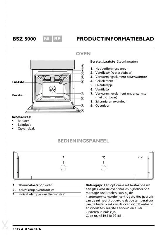 Mode d'emploi WHIRLPOOL BSZ 5000 IN