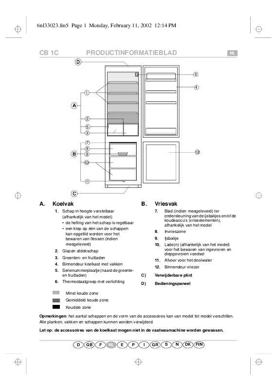 Mode d'emploi WHIRLPOOL CBB 24