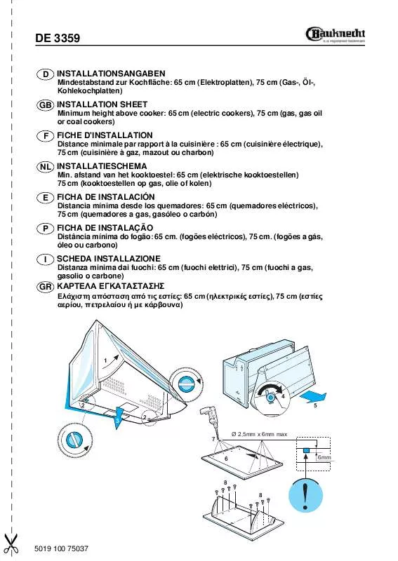 Mode d'emploi WHIRLPOOL DE 3359 GY