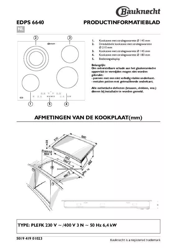 Mode d'emploi WHIRLPOOL EDIS 6640 NE