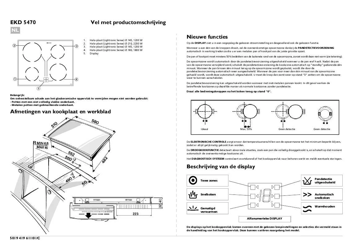 Mode d'emploi WHIRLPOOL EKD 5470 IN