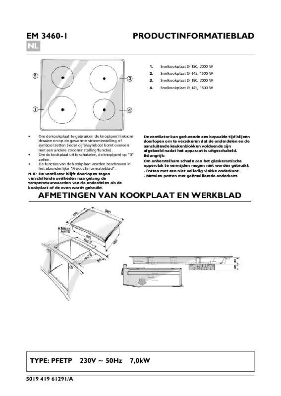 Mode d'emploi WHIRLPOOL EM 3460-1IN