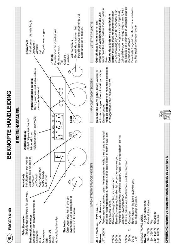 Mode d'emploi WHIRLPOOL EMCCD 6140 IN