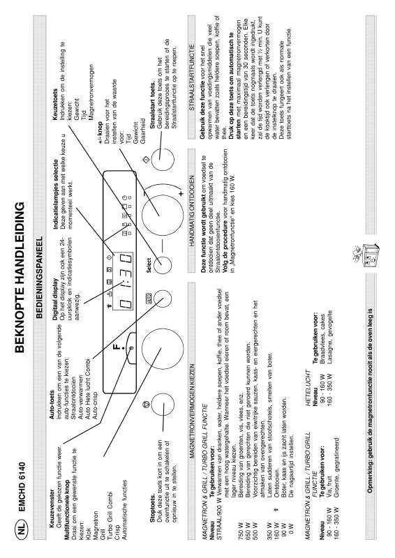 Mode d'emploi WHIRLPOOL EMCHD 6140 AL