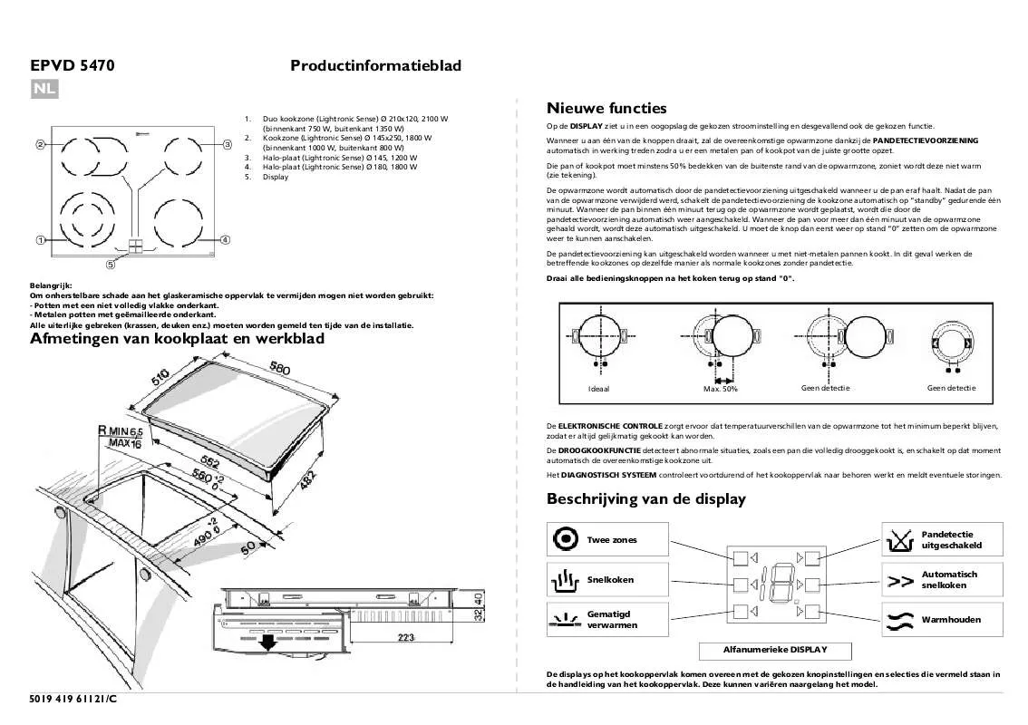 Mode d'emploi WHIRLPOOL EPVD 5470/01 IN