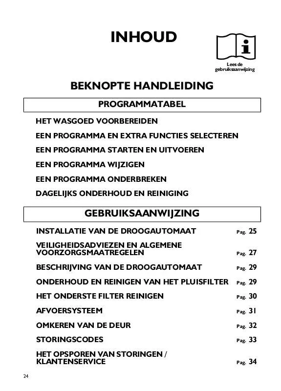 Mode d'emploi WHIRLPOOL EXCELLENCE 7882