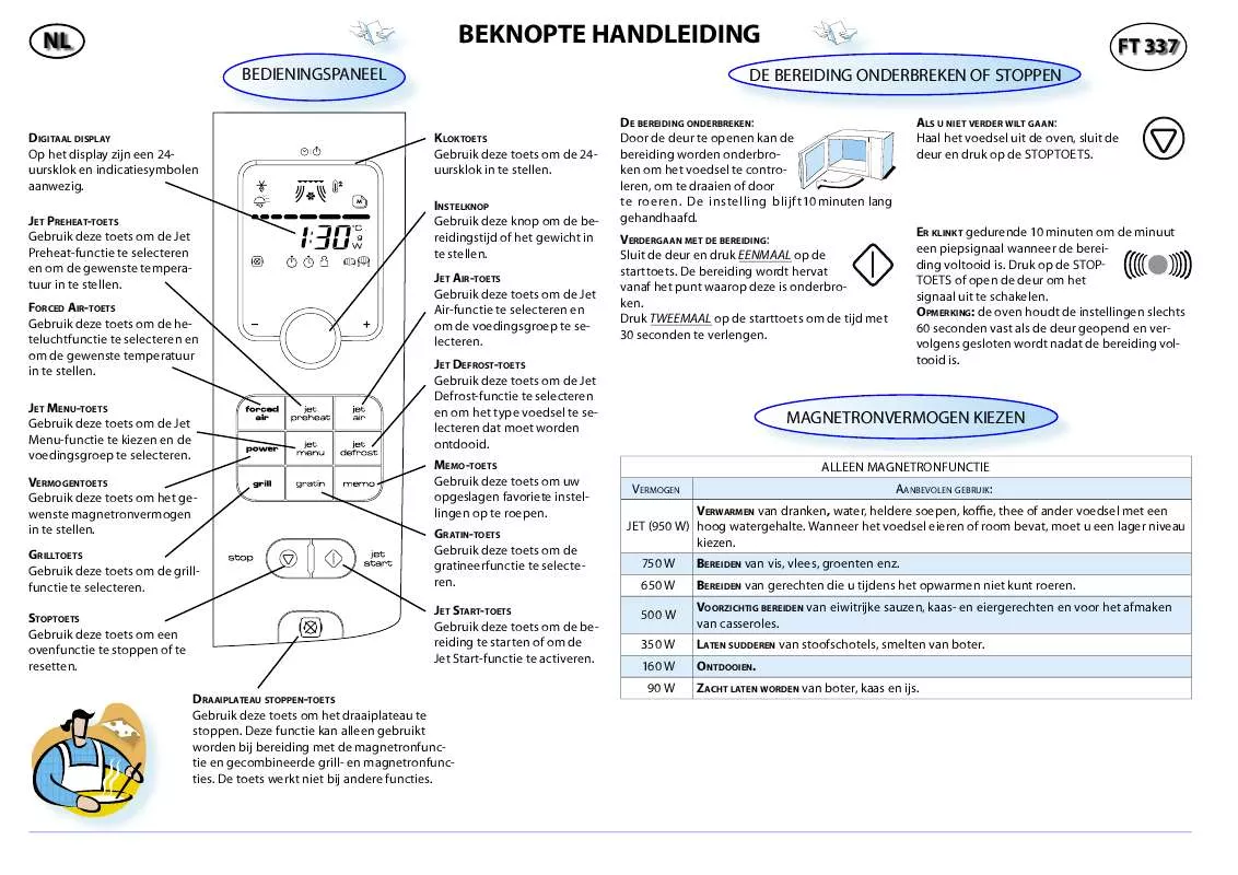 Mode d'emploi WHIRLPOOL FT 337 SL