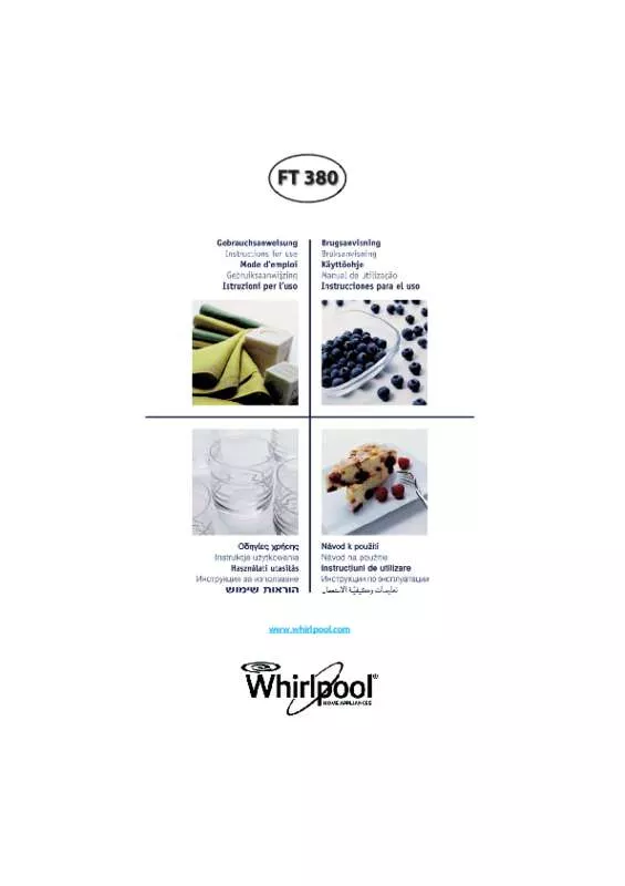 Mode d'emploi WHIRLPOOL FT380WH