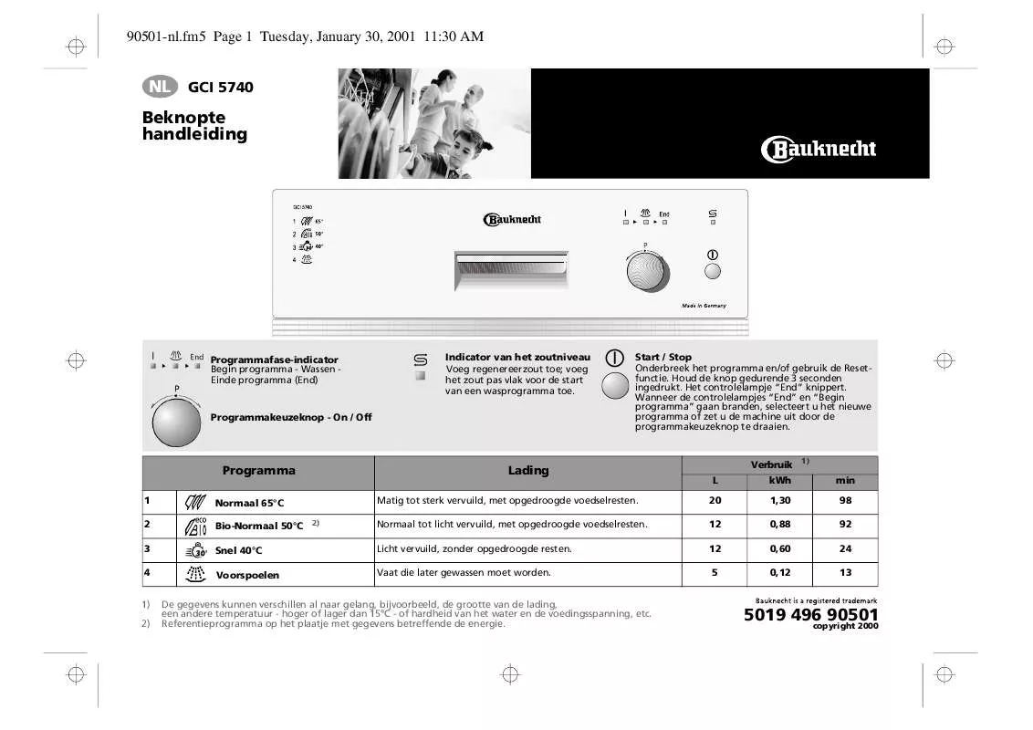 Mode d'emploi WHIRLPOOL GCI 5740 W-SW