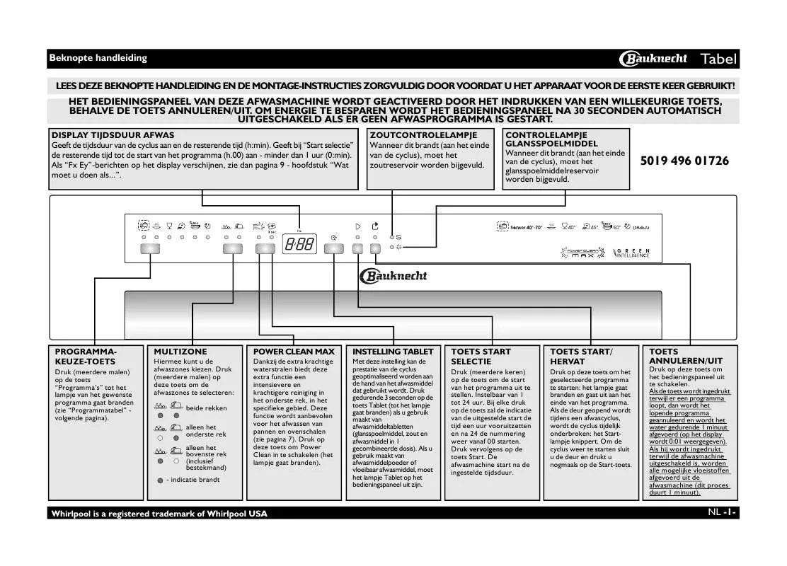 Mode d'emploi WHIRLPOOL GSIP 6130/1 A IN