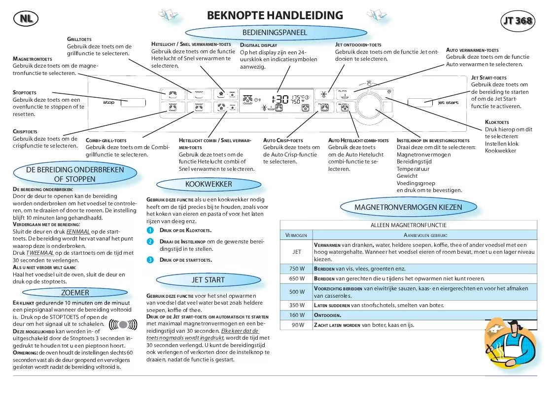 Mode d'emploi WHIRLPOOL JT 368 BL