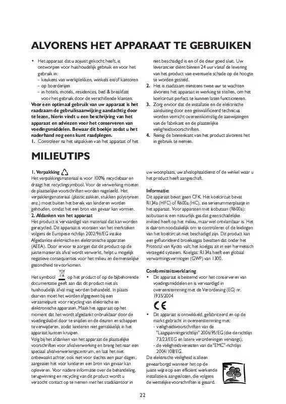 Mode d'emploi WHIRLPOOL KG 130 A IL