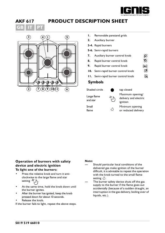 Mode d'emploi WHIRLPOOL KG 303 A IO