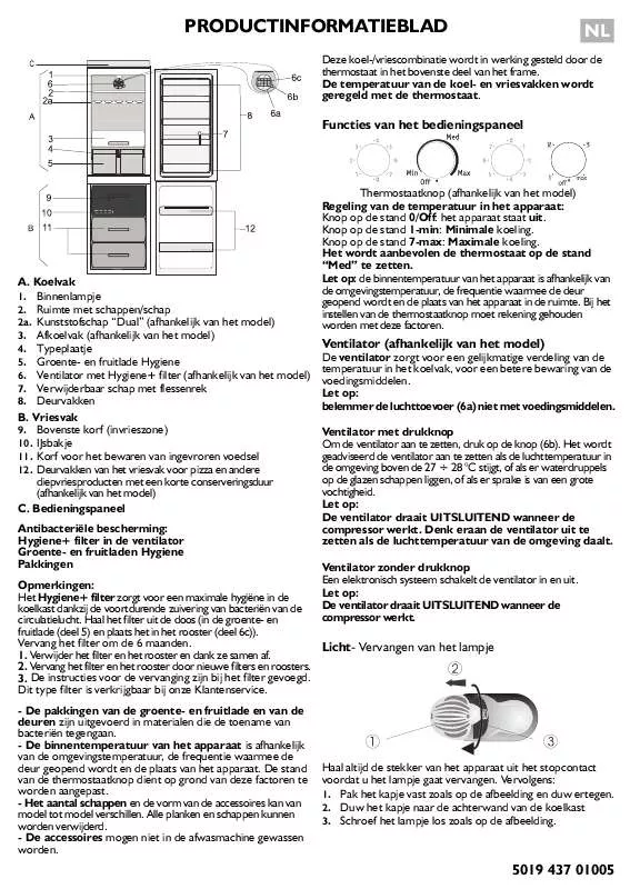 Mode d'emploi WHIRLPOOL KGA 282 OPTIMA IO/1