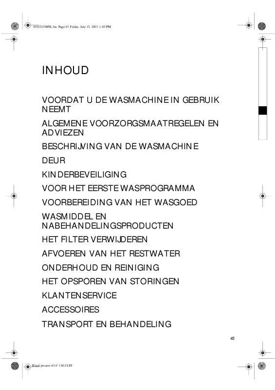 Mode d'emploi WHIRLPOOL LCD 9967