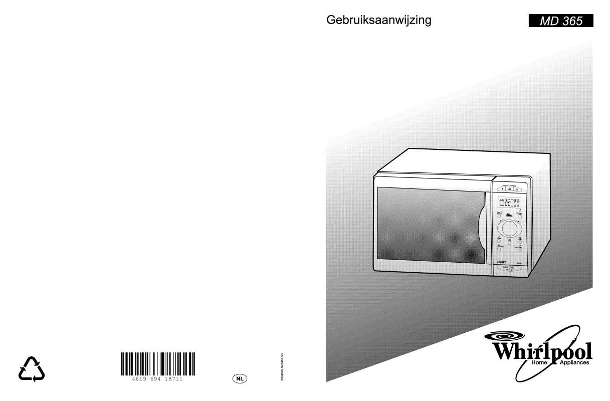 Mode d'emploi WHIRLPOOL MD 365/BL