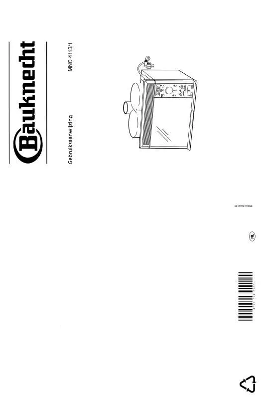 Mode d'emploi WHIRLPOOL MNC 4113 /1 IN