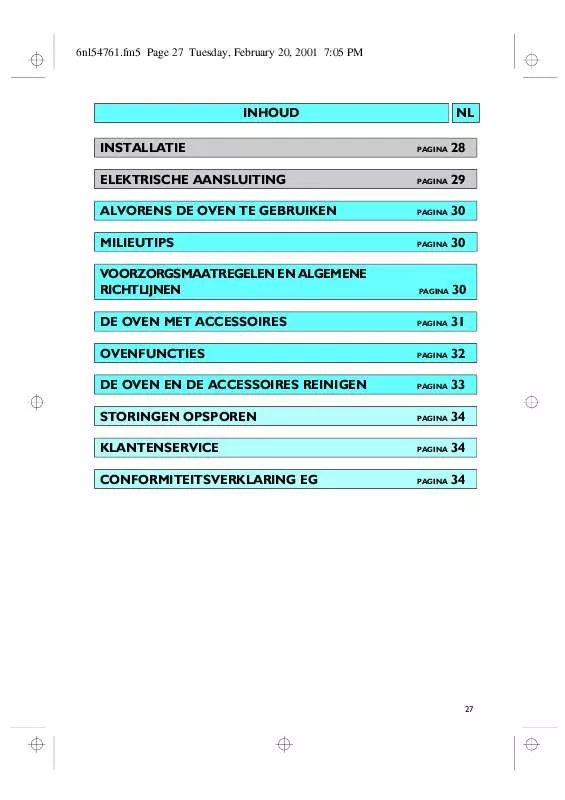 Mode d'emploi WHIRLPOOL OBI 640 AL