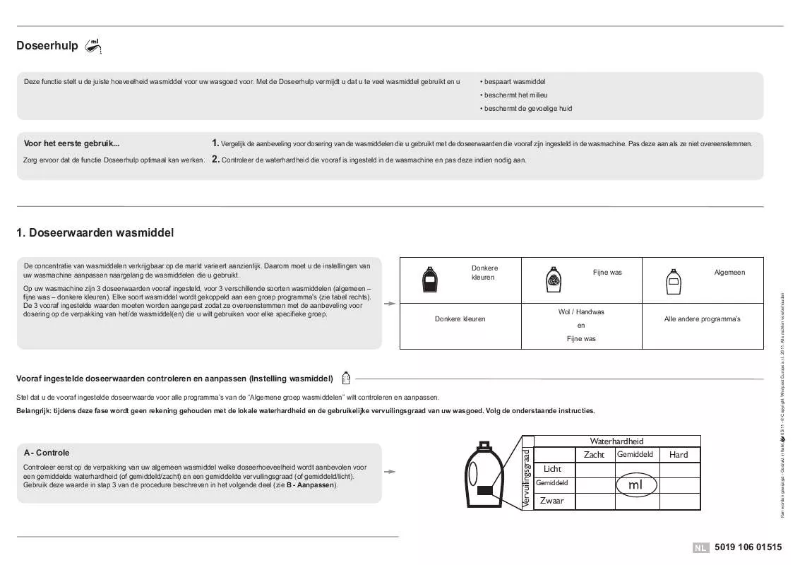 Mode d'emploi WHIRLPOOL PURE 2480