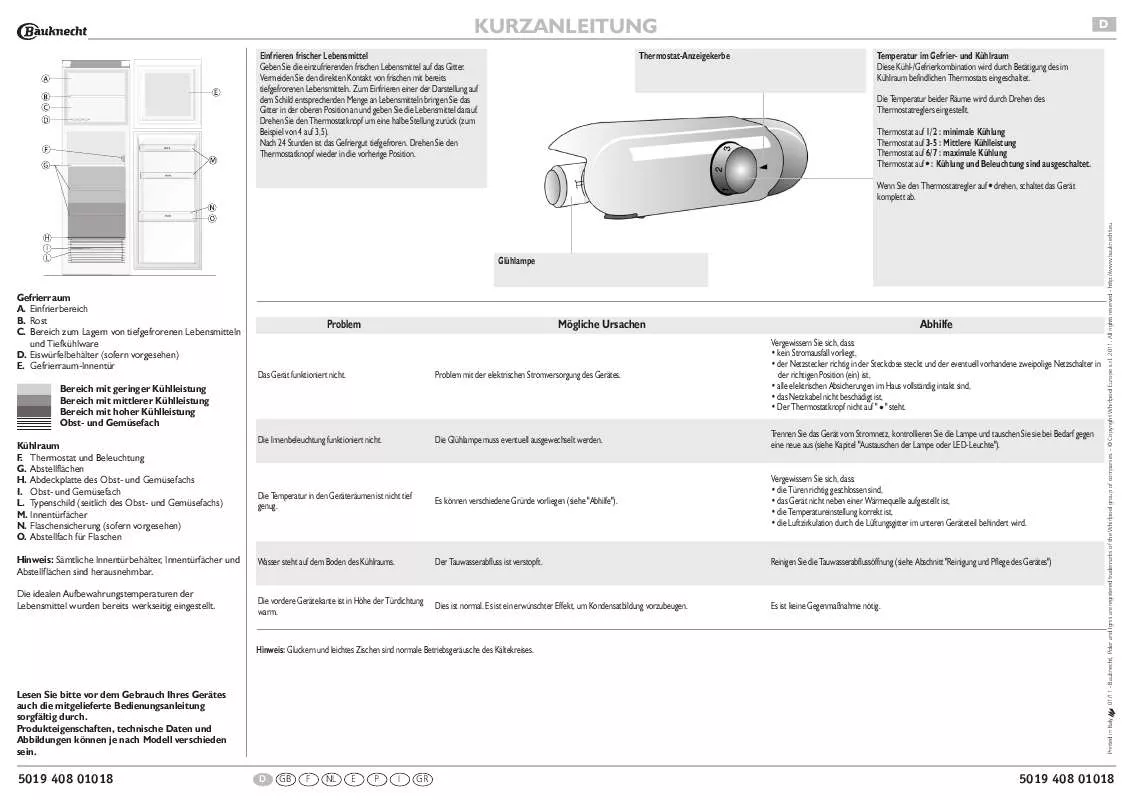 Mode d'emploi WHIRLPOOL STUTTGART 1212