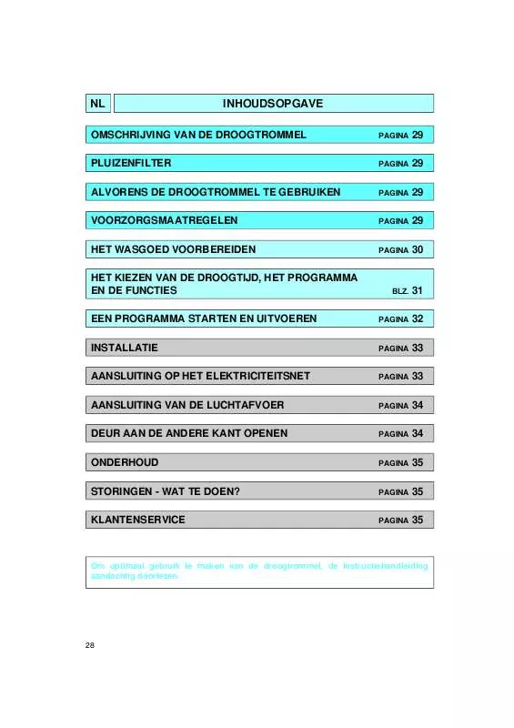 Mode d'emploi WHIRLPOOL TOURNESOL 1350