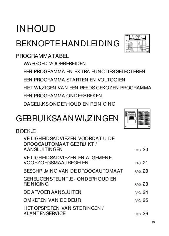 Mode d'emploi WHIRLPOOL TRA EXCELLENCE 270