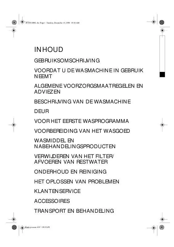 Mode d'emploi WHIRLPOOL WA PLUS 614 SD BK