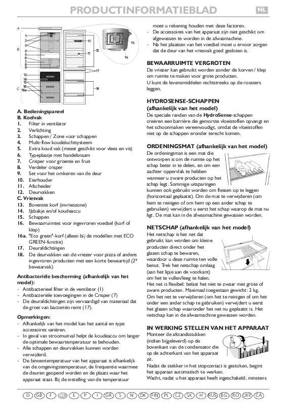 Mode d'emploi WHIRLPOOL WBC3525 A NFX