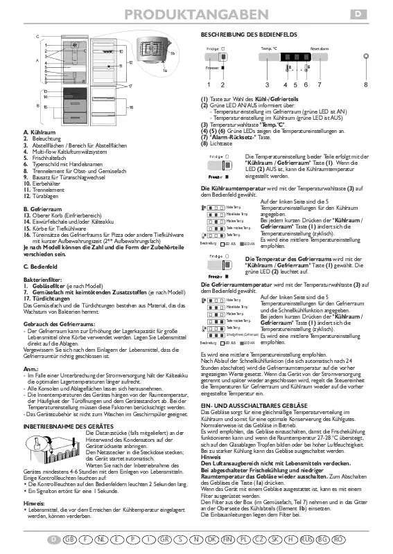 Mode d'emploi WHIRLPOOL WBC37352 A DFCW