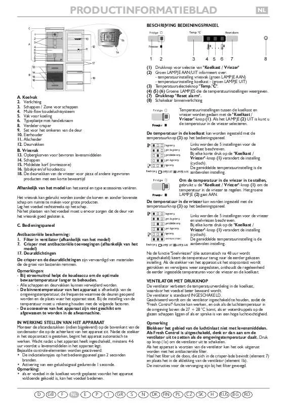 Mode d'emploi WHIRLPOOL WBC4035 A NFCX