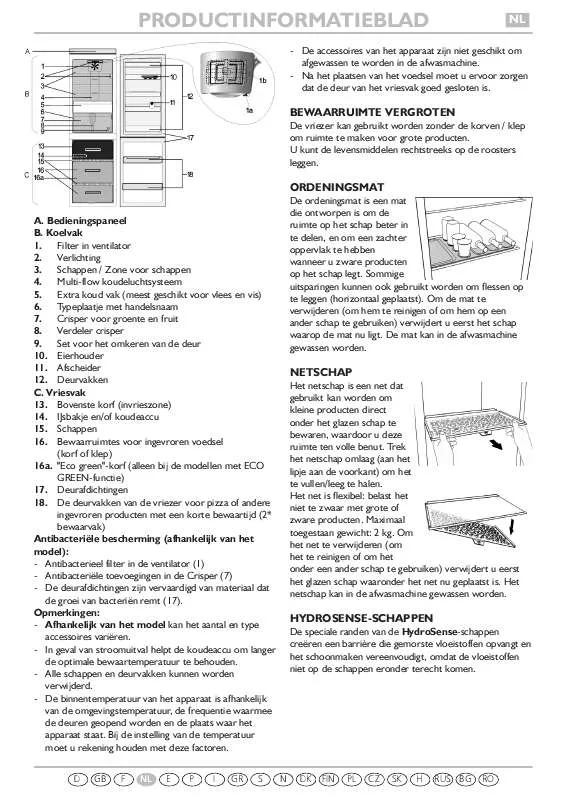 Mode d'emploi WHIRLPOOL WBE3321 NFWF