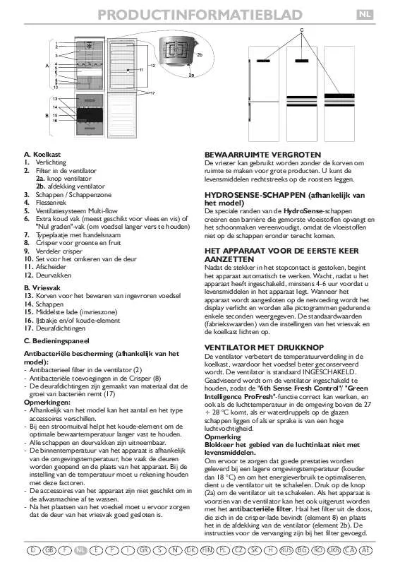 Mode d'emploi WHIRLPOOL WBV3398 NFC IX